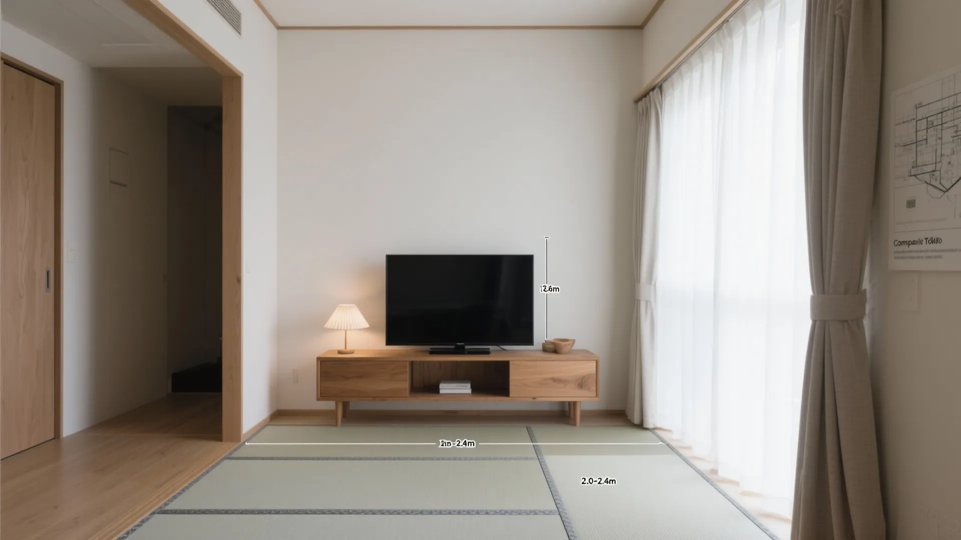 2Kテレビの最適サイズは視聴距離で決める（東京小戸型の基準）