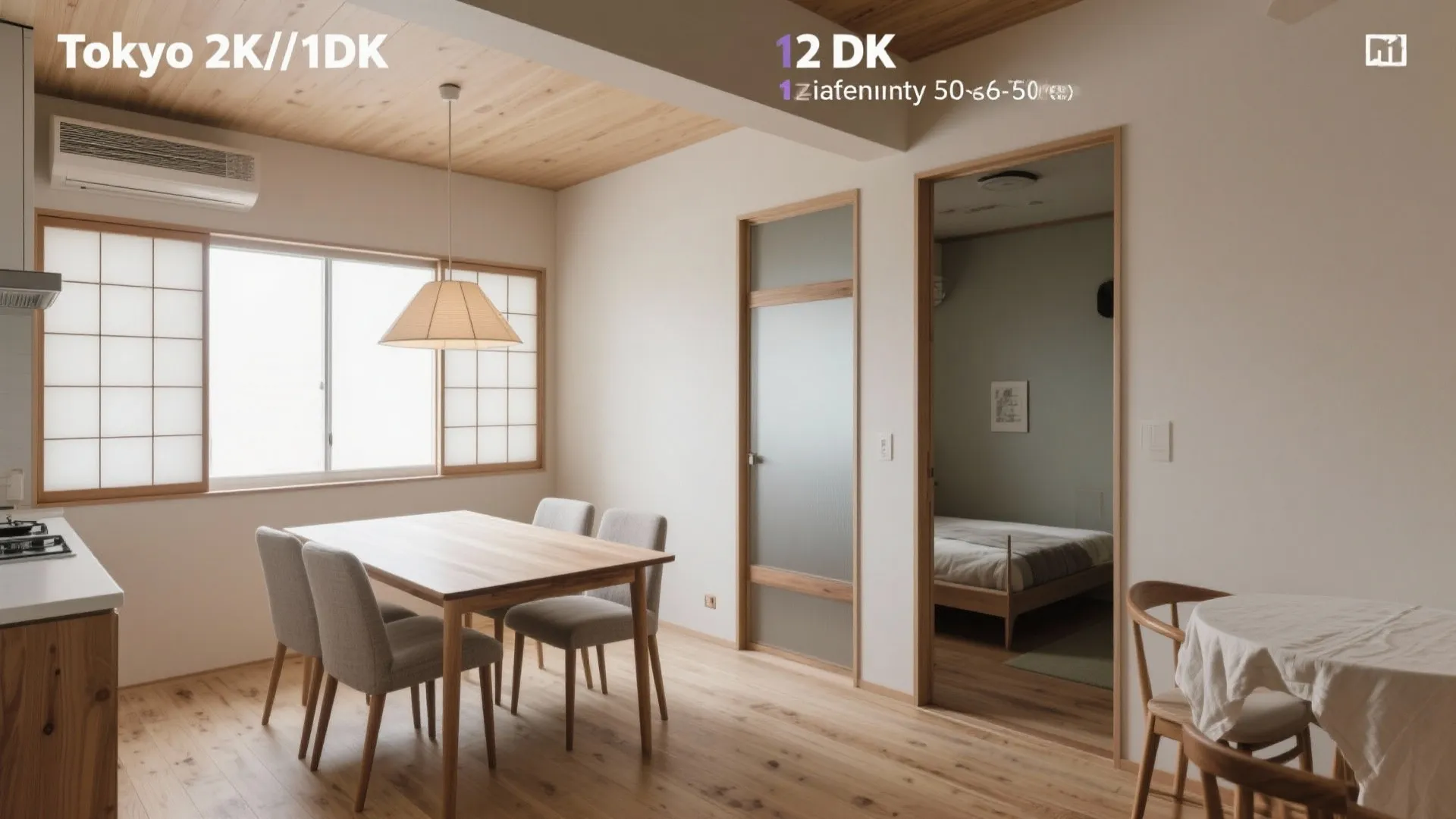 Tips 1: 2Kと1DKの基本定義と“生活の芯”の違い（東京小戸型／動線規劃／日式風格）