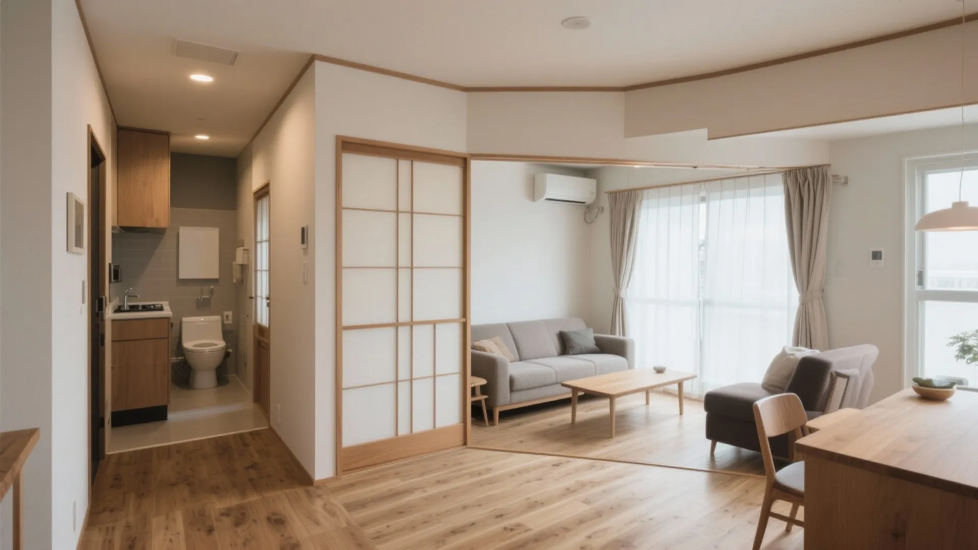 2LDKの動線計画で無駄な面積を削る（動線計画）