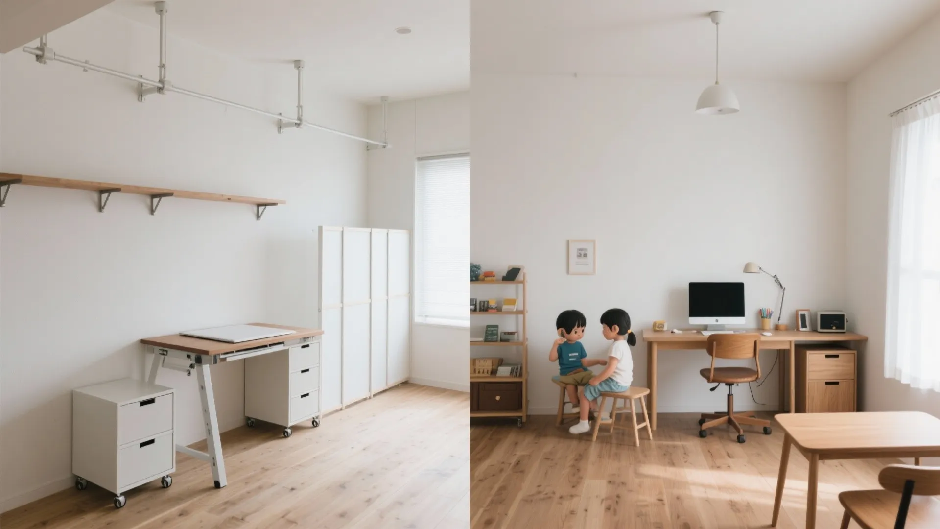 子ども部屋／ワークルームは“可変”を前提に（東京小型住宅の現実対応）