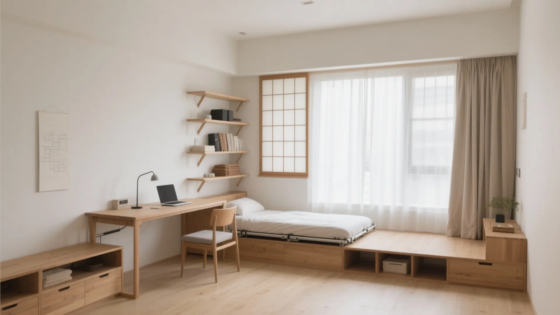 Tips 3: 個室は“片方をマルチ室”に（東京小户型から学ぶ余白）