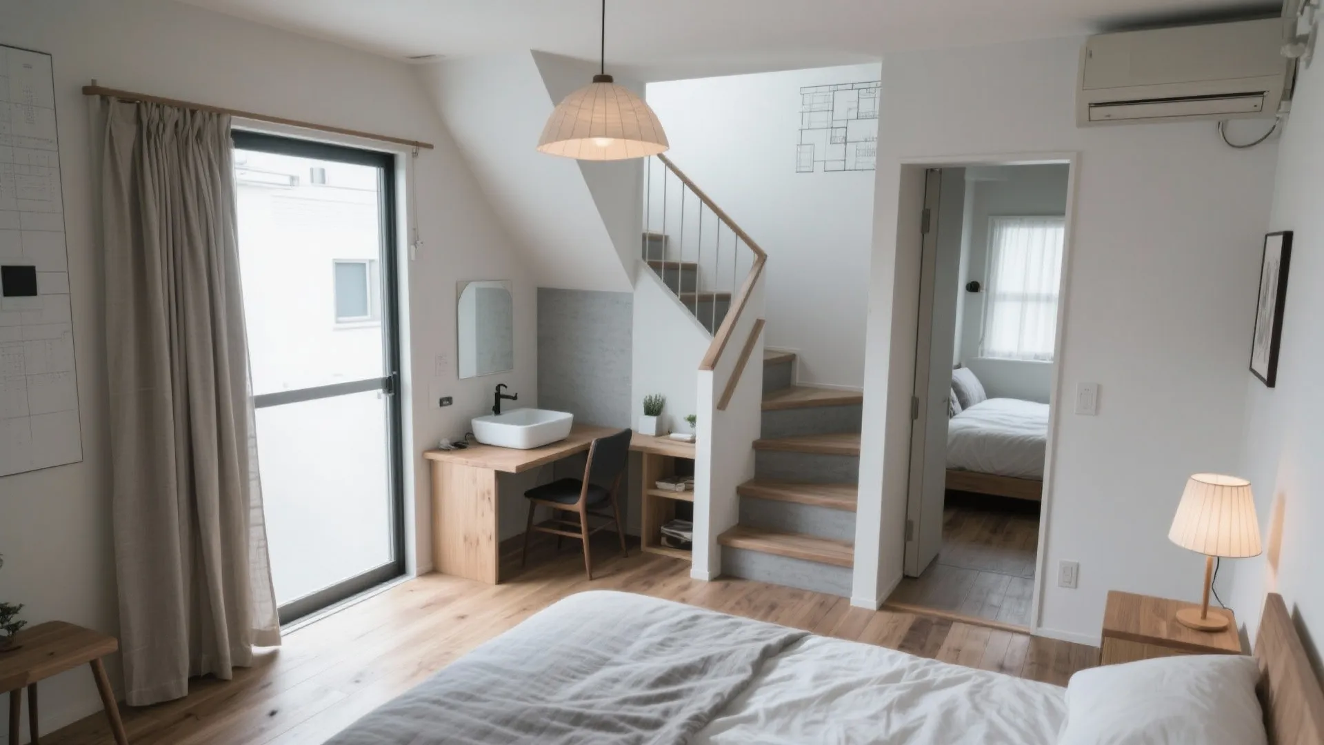 Tips 1: 2階に生活の核を集約する動線設計（動線規劃・東京小户型）