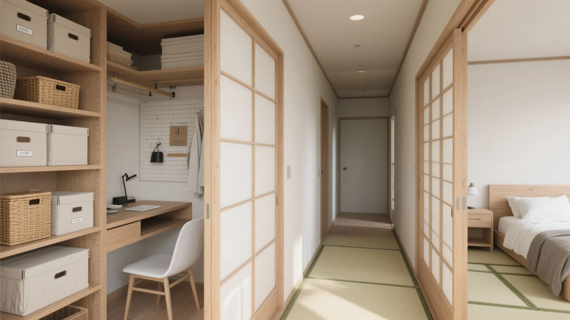 収納技巧：2つの個室を“役割分担”して散らかりにくくする