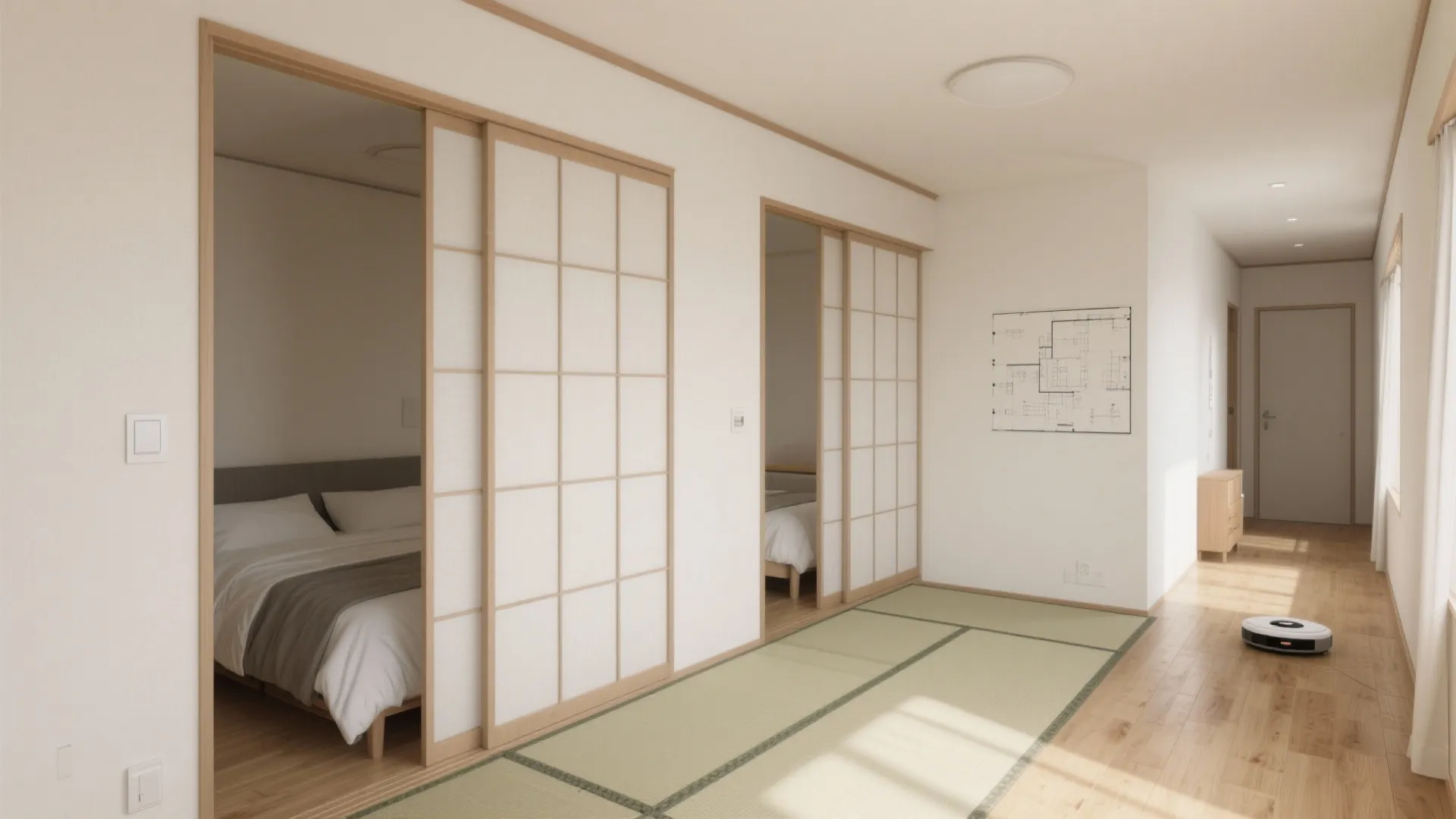 Tips 3: 2室の使い分け—寝室と多目的室の境界デザイン（動線計画）