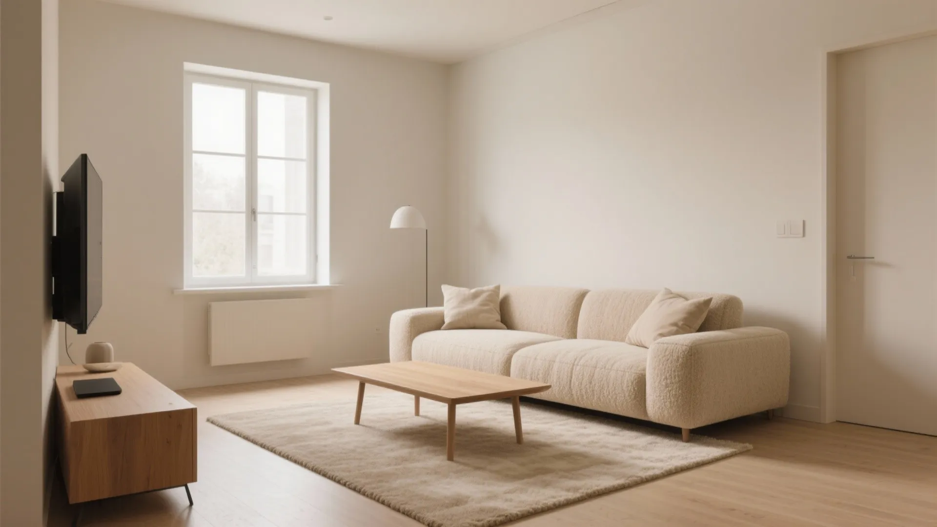 1) Layered Neutrals: Three Tones of Beige, One Calm Room