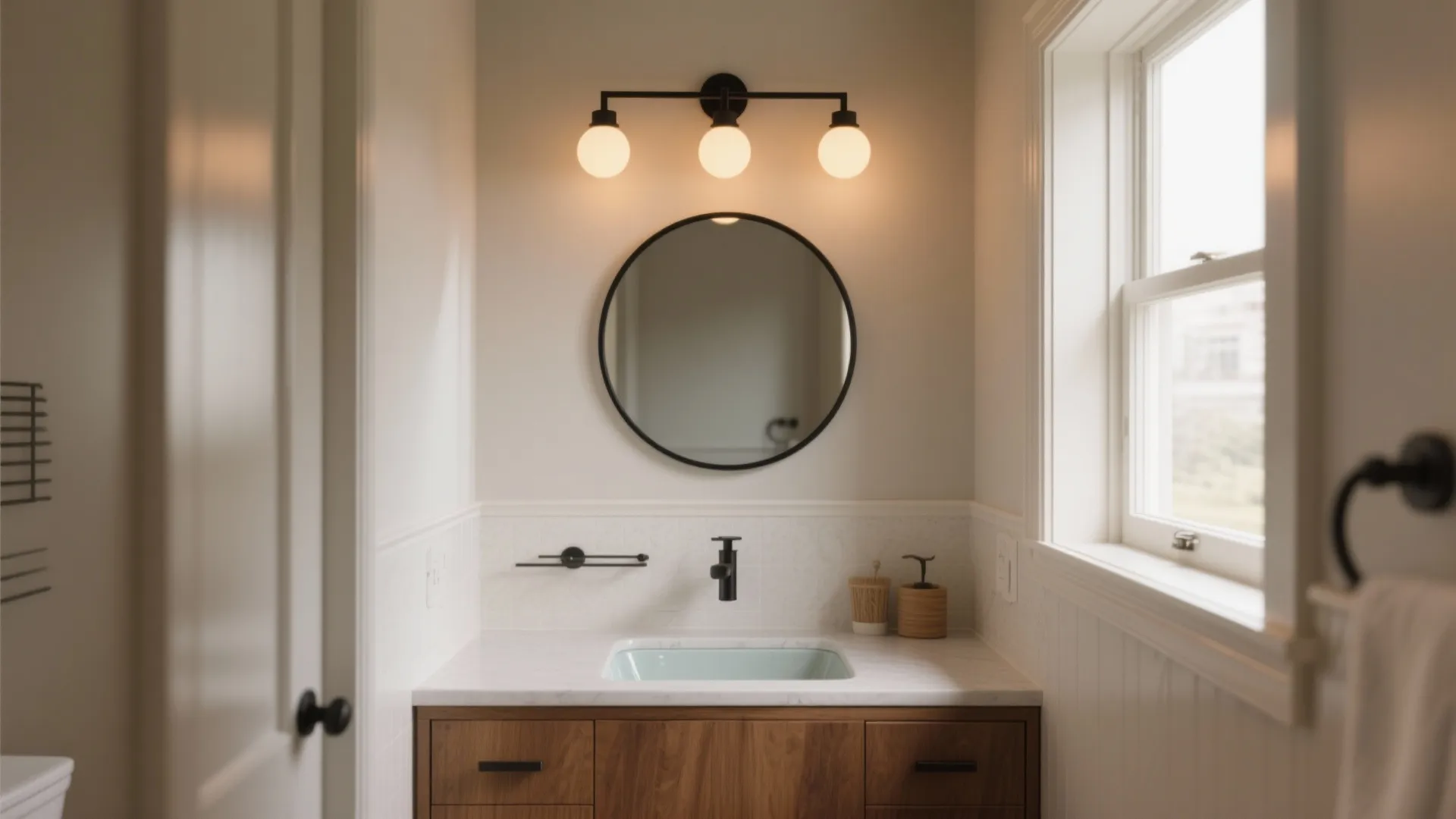 3 Light Bathroom Fixture Ideas: Small-space friendly 3-light bathroom fixture inspirations from a pro designer