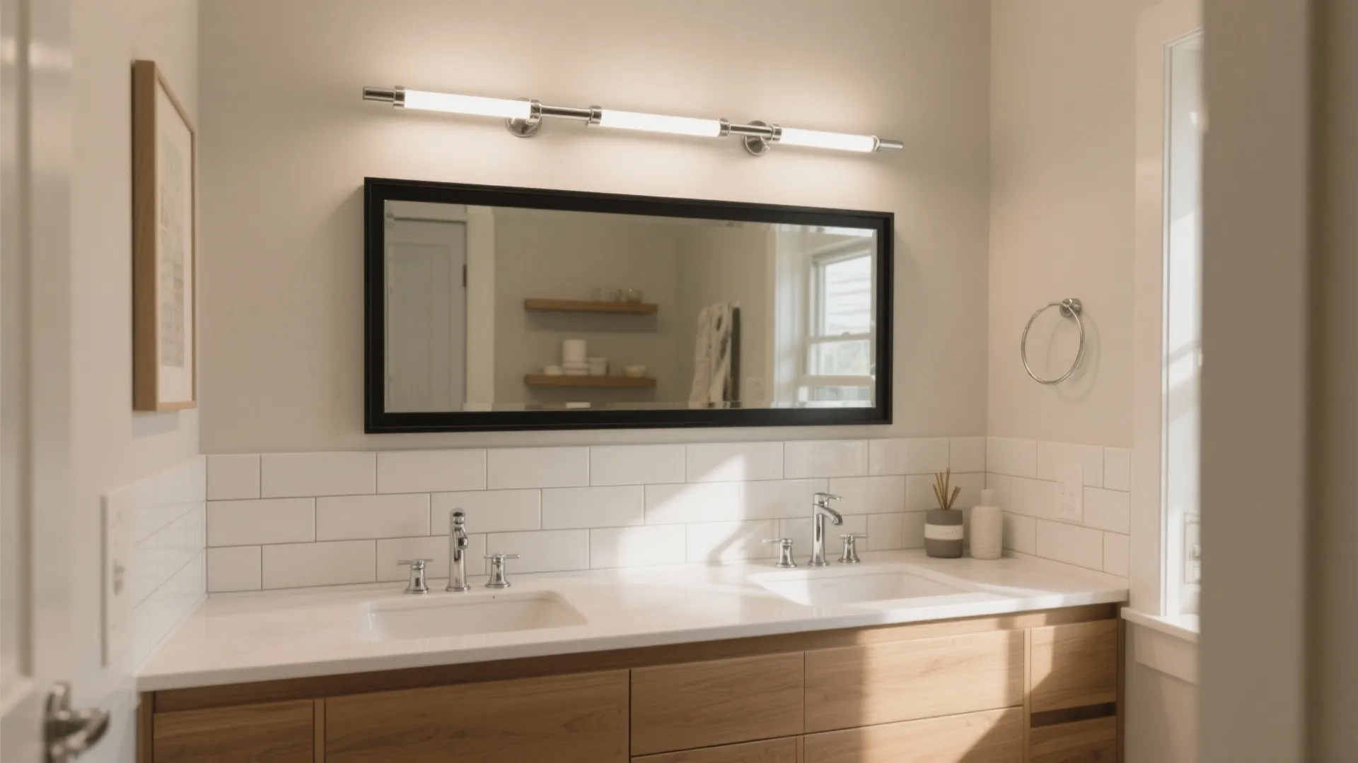 3 Light Bathroom Fixtures: 5 Small-Space Inspirations: How I use 3-light bathroom fixtures to maximize light, style, and function in compact bathrooms