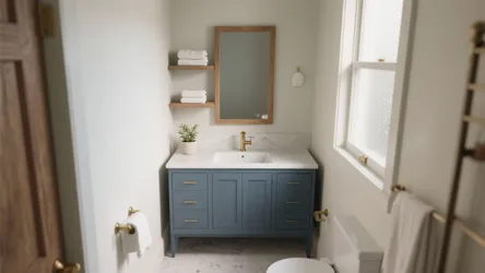 5 Creative Ideas for a 30-Inch Blue Bathroom Vanity