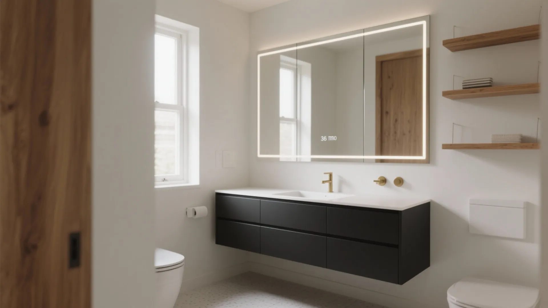 36" Black Bathroom Vanity Ideas: Stylish small-bathroom solutions and layout tips for a 36-inch black vanity