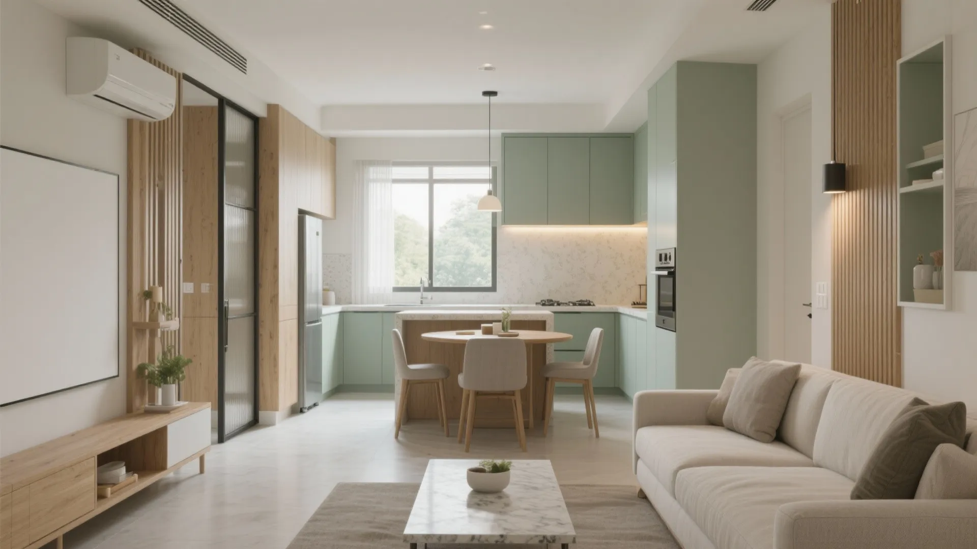 3 BHK Apartment Design: 5 Space‑Savvy Ideas: Real project lessons for small 3BHKs—kitchen flow, storage wins, warm materials, and flexible rooms that feel bigger than their square footage.