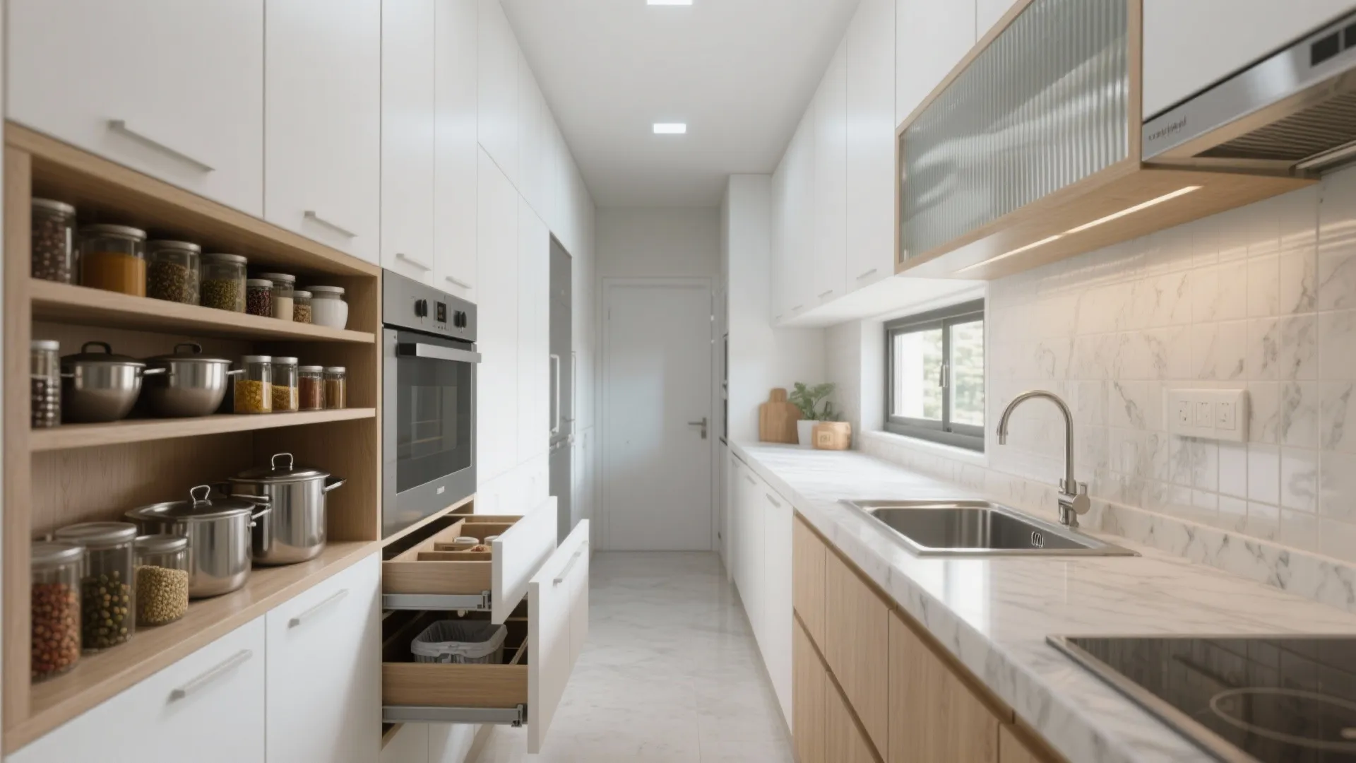 1) Minimalist Kitchen Storage That Works Harder