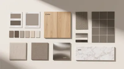 Neutral Material Palette for Modern Interiors