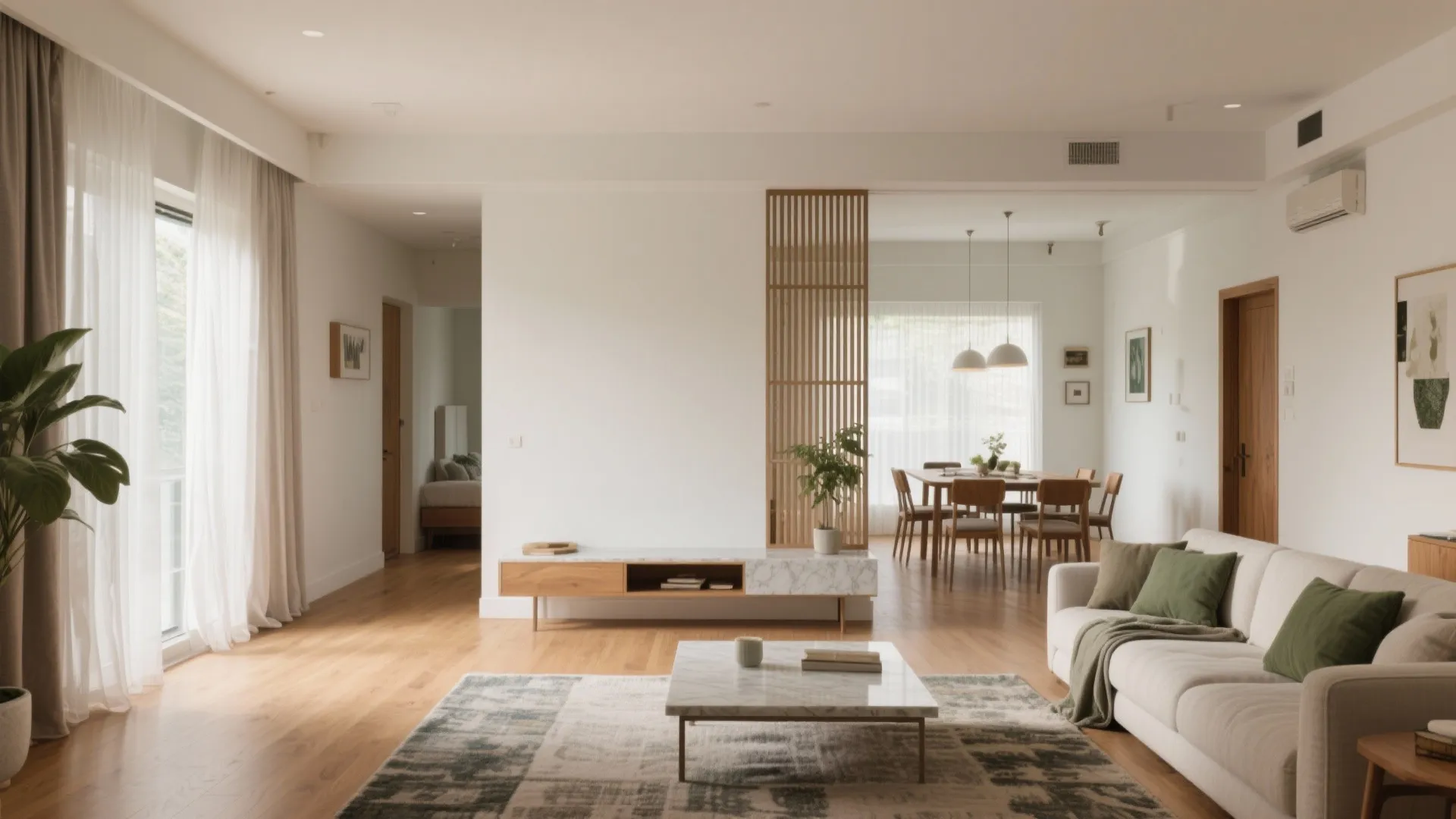 Open-plan living-dining that breathes