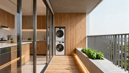 5 smart ideas for 3BHK kitchen veranda design