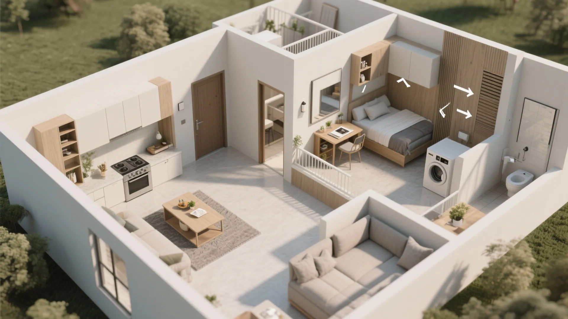 Smart Zoning in 3 BHK Layouts