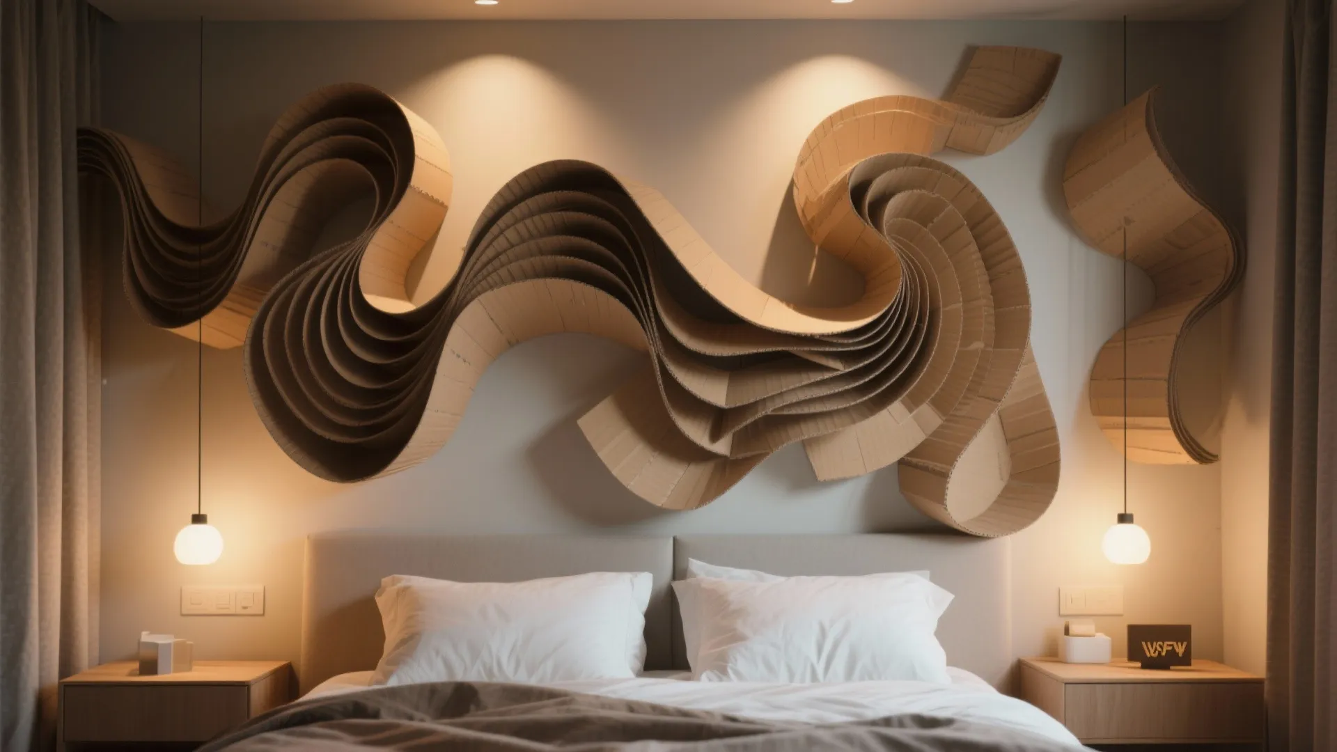 3D Cardboard Wall Sculptures