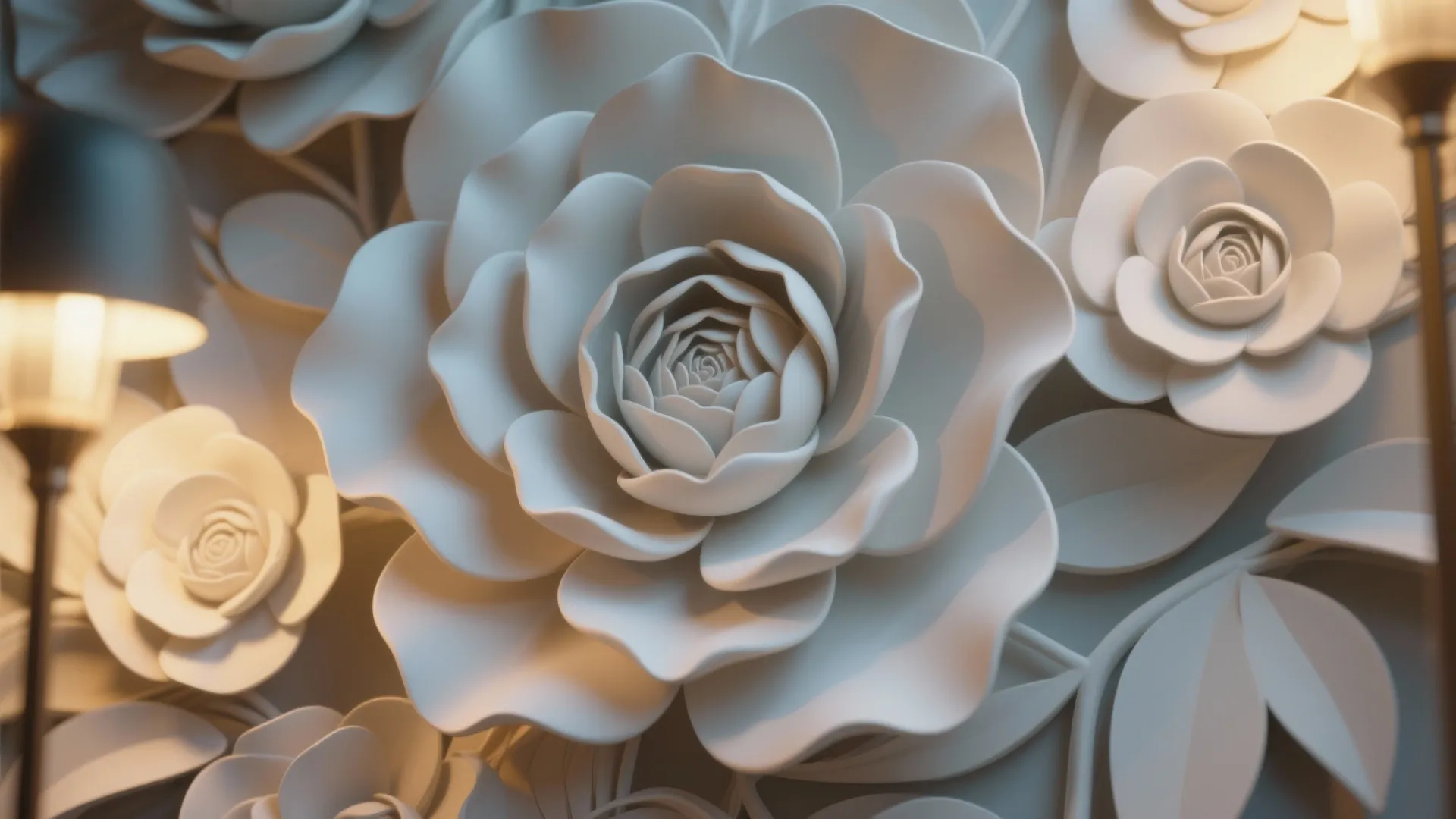 3D Flower Wall Panels (Textured Drama)