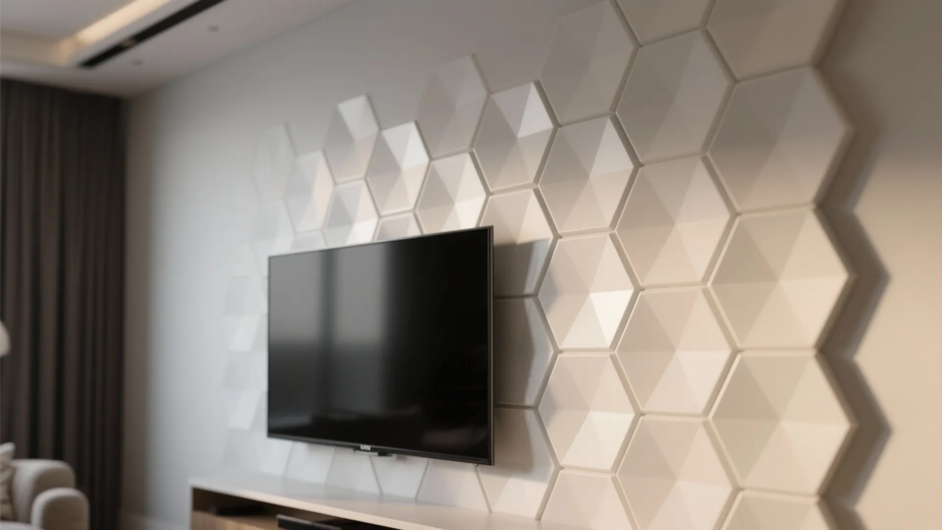Textured 3D Hexagon Panels