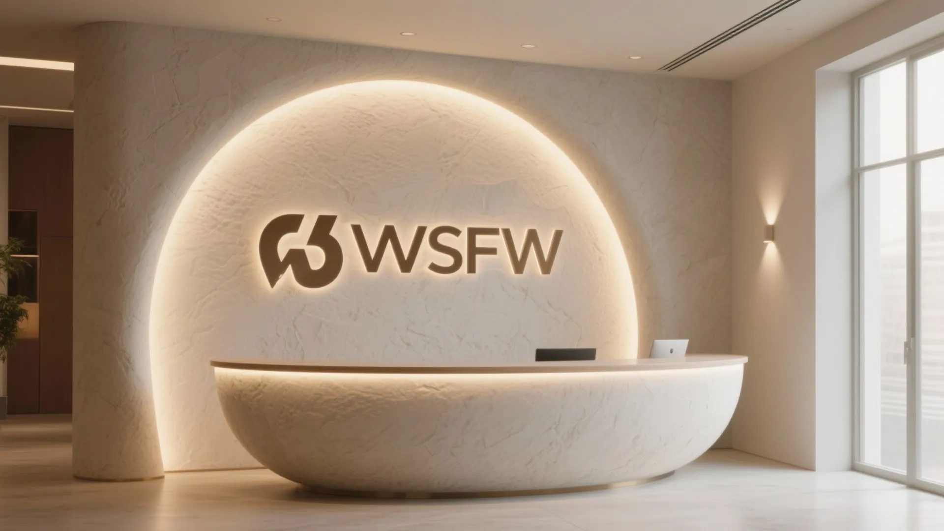 Brand-Forward 3D Logo Wall with Layered Lighting