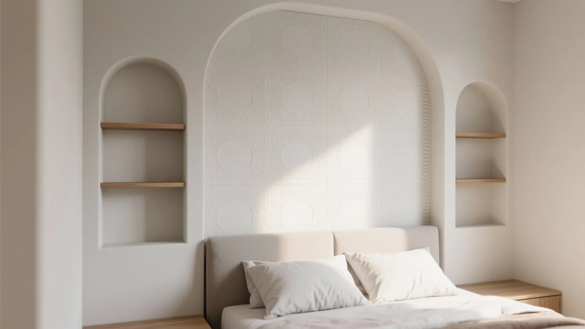 3D Niches, Micro-Reliefs, and Integrated Shelving