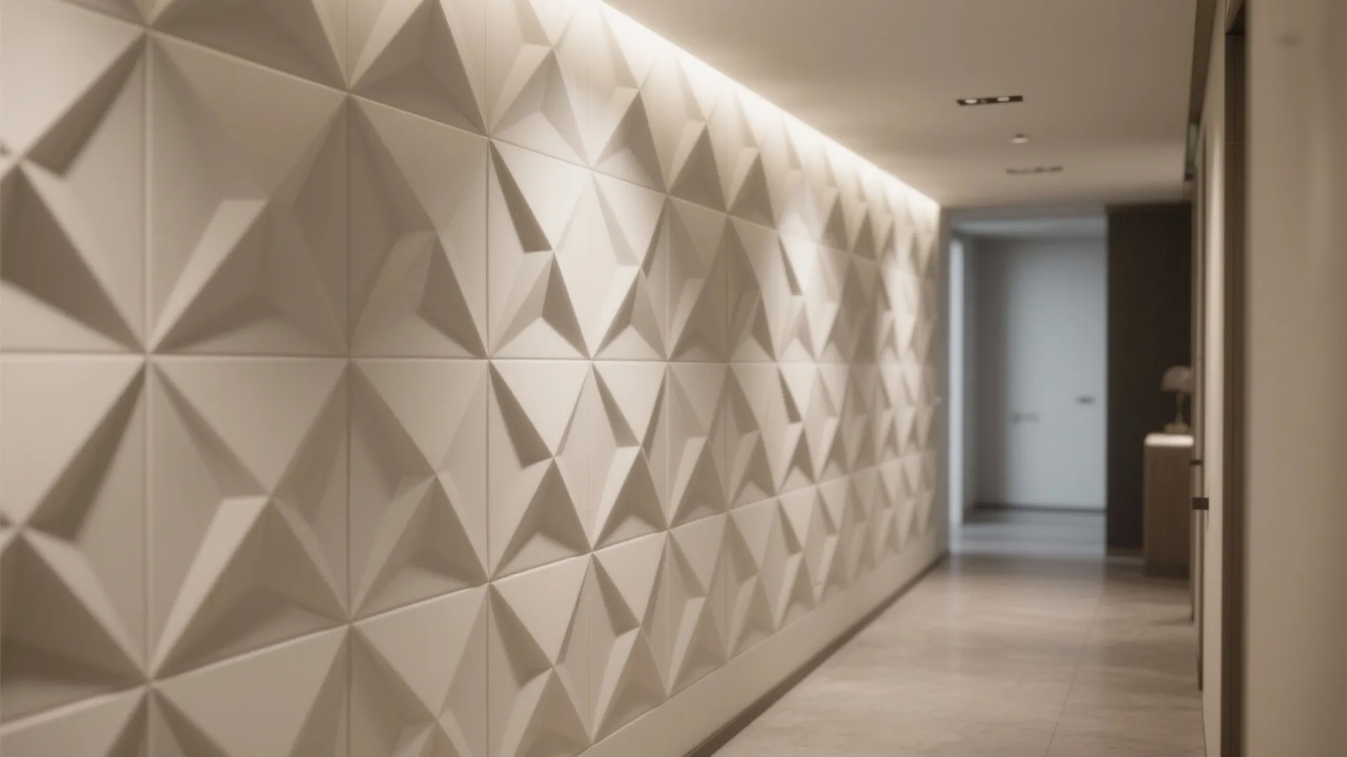 Geometric 3D Panels for a Bold Focal Wall
