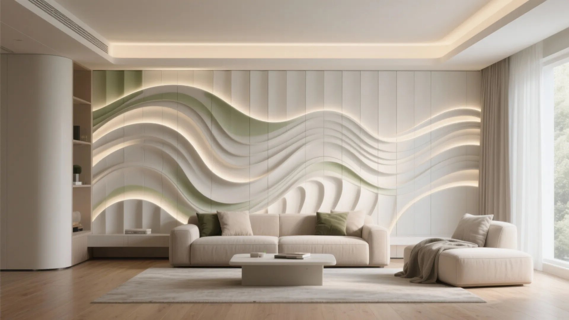 3D Textured Panels with Grazing Light