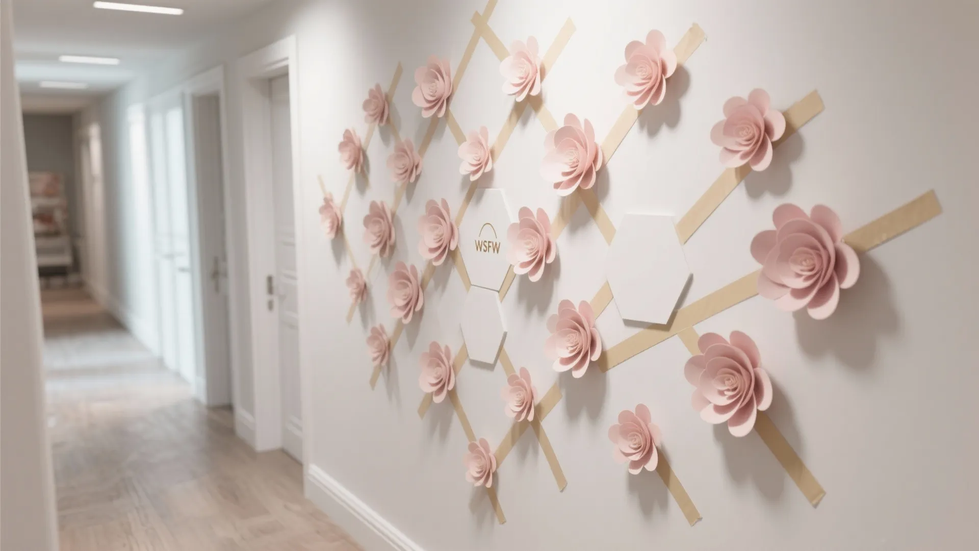 Accent Shapes with 3D Paper Blooms