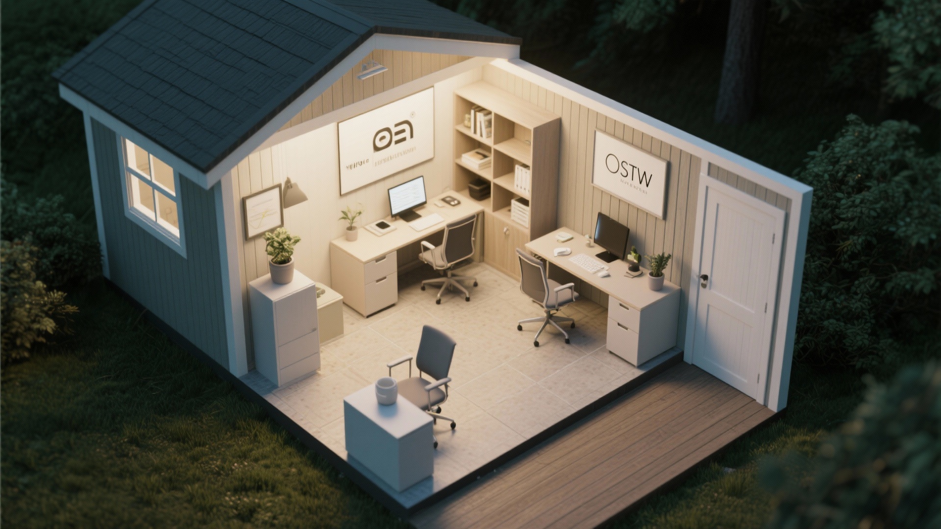 10 Shed Office Interior Ideas for Small Backyard Workspaces