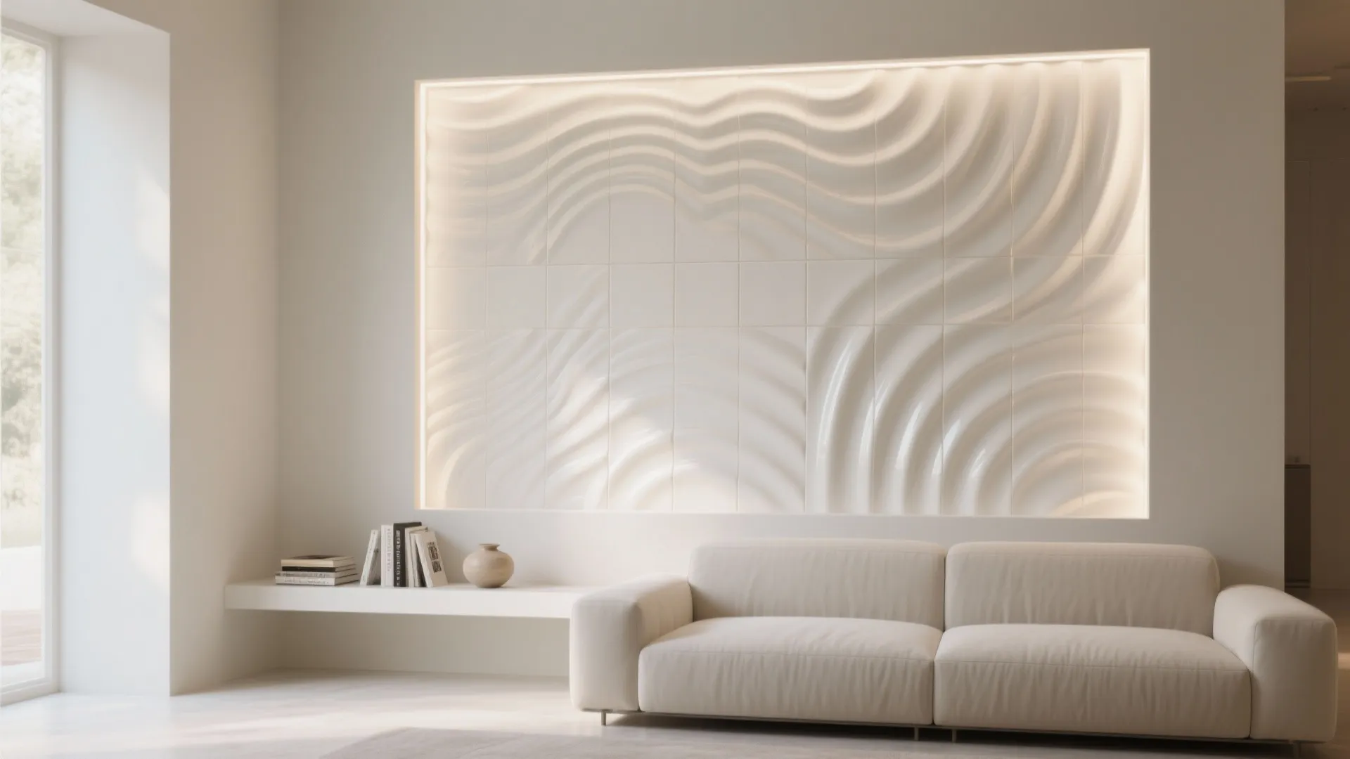 3D ceramic relief tiles as art