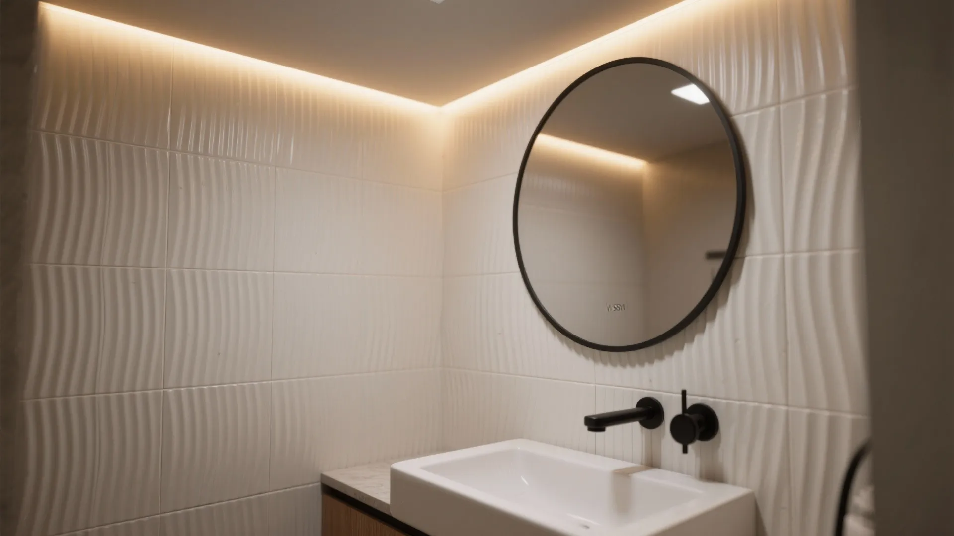 Subtle 3D Wall Tiles for Depth Without Clutter