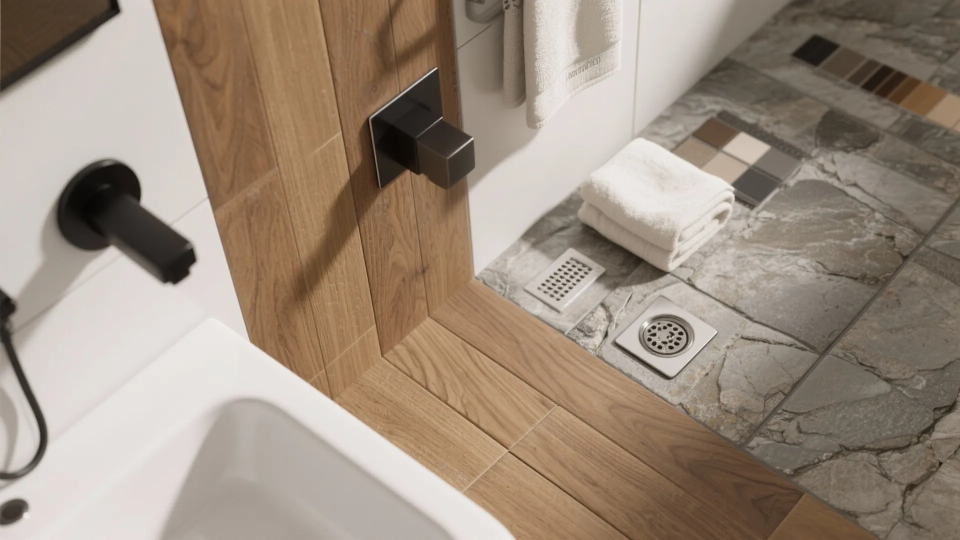 Warmth with 3D Stone and Wood-Look Tiles