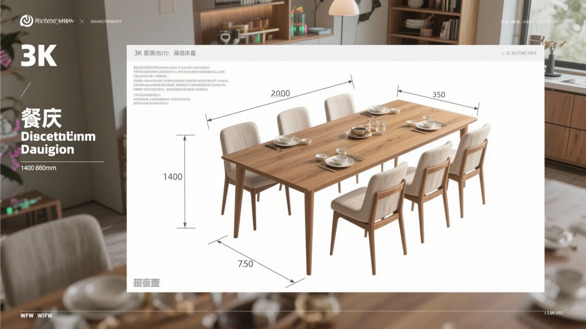 Tips 5: ダイニングのサイズ感を“日本都市”基準で整える｜動線計画が生きる