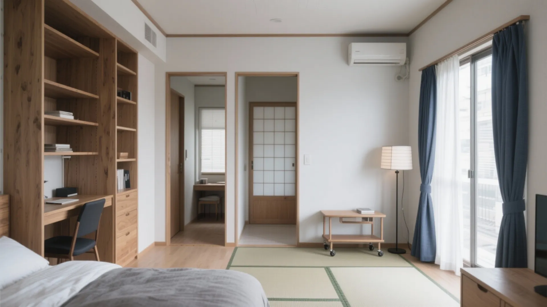 Tips 2: 3室の役割を固定化し、可変域を1室にまとめる（日式風格・収纳技巧）
