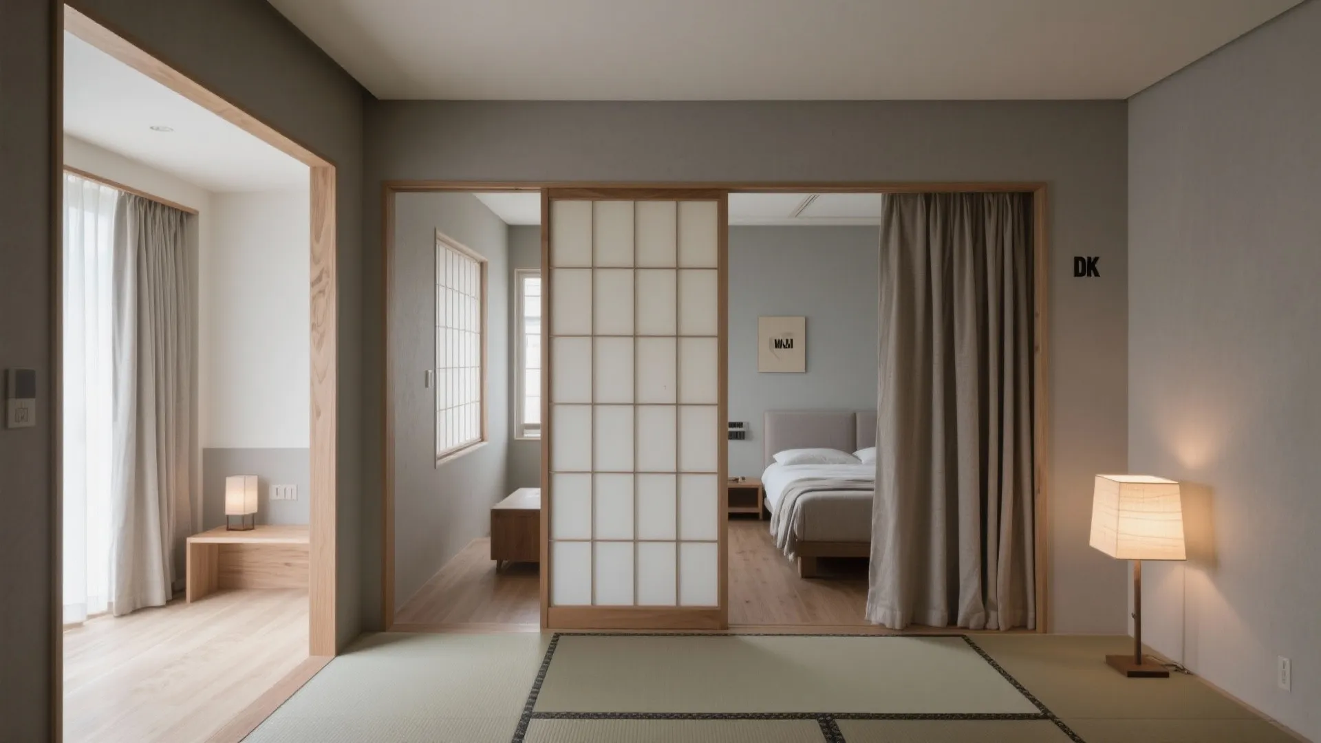 Tips 3: 日式風格の色と素材で3DKの関係性を整える