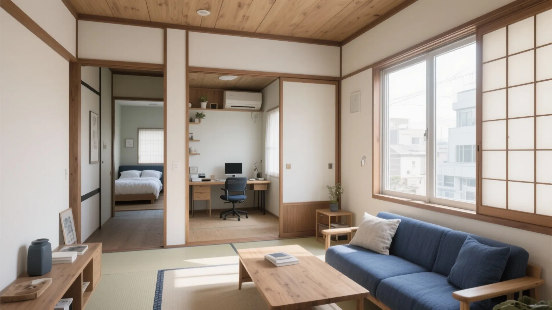 Tips 3: 3つの居室に“役割の線”を引く（京都の生活感×日式風格）