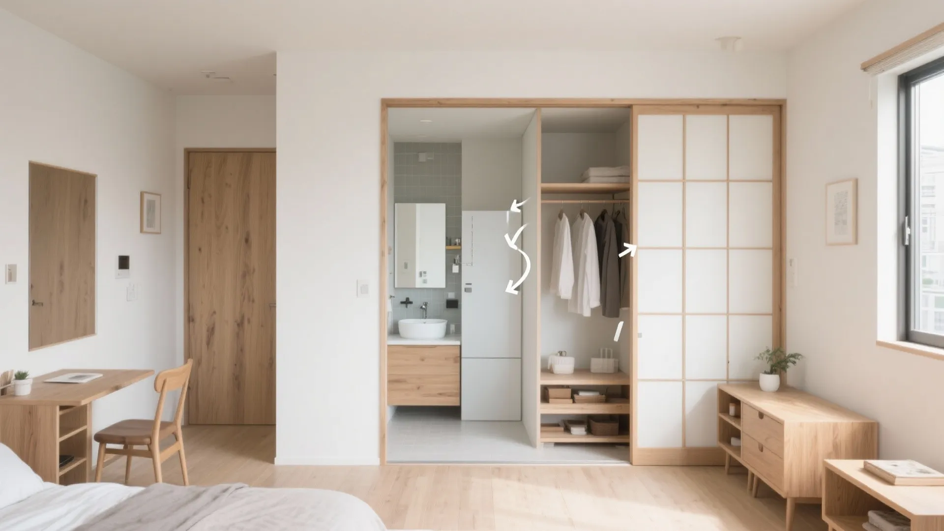 Tips 2: 回遊できる動線で体感坪数を底上げ（動線規劃）