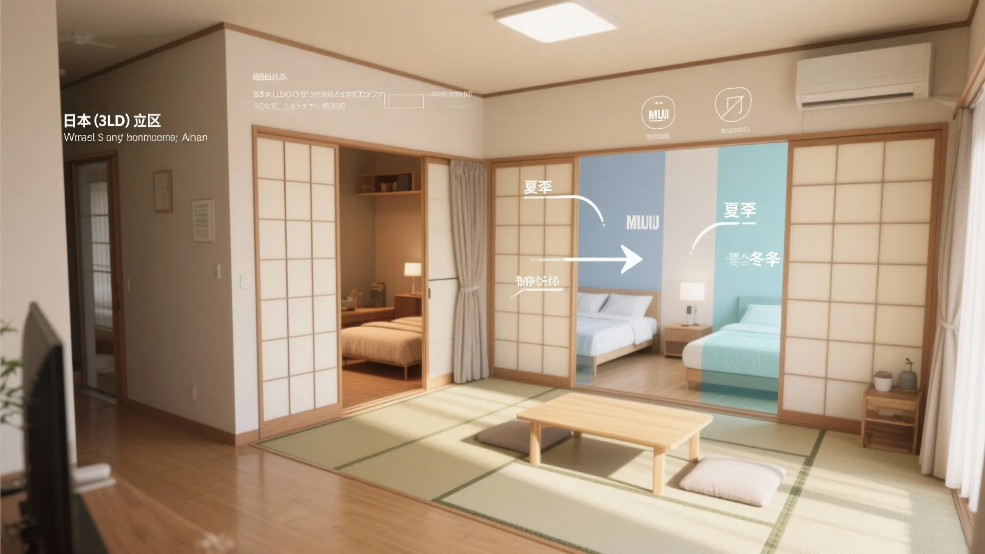 3LDKの光熱費を左右する“動線計画”とゾーニングの整え方（日式風格と動線規劃）