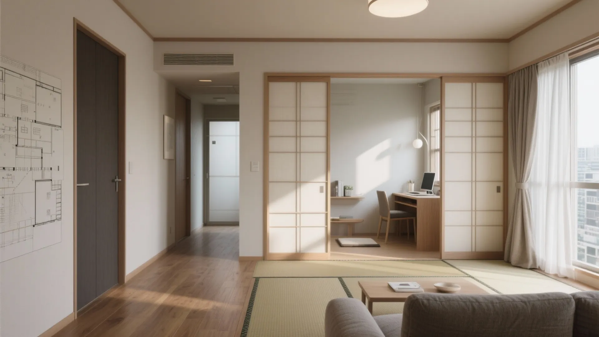 Tips 2: 3LDKを“機能で仕切る”ゾーニング（日本室内设计／日式风格）