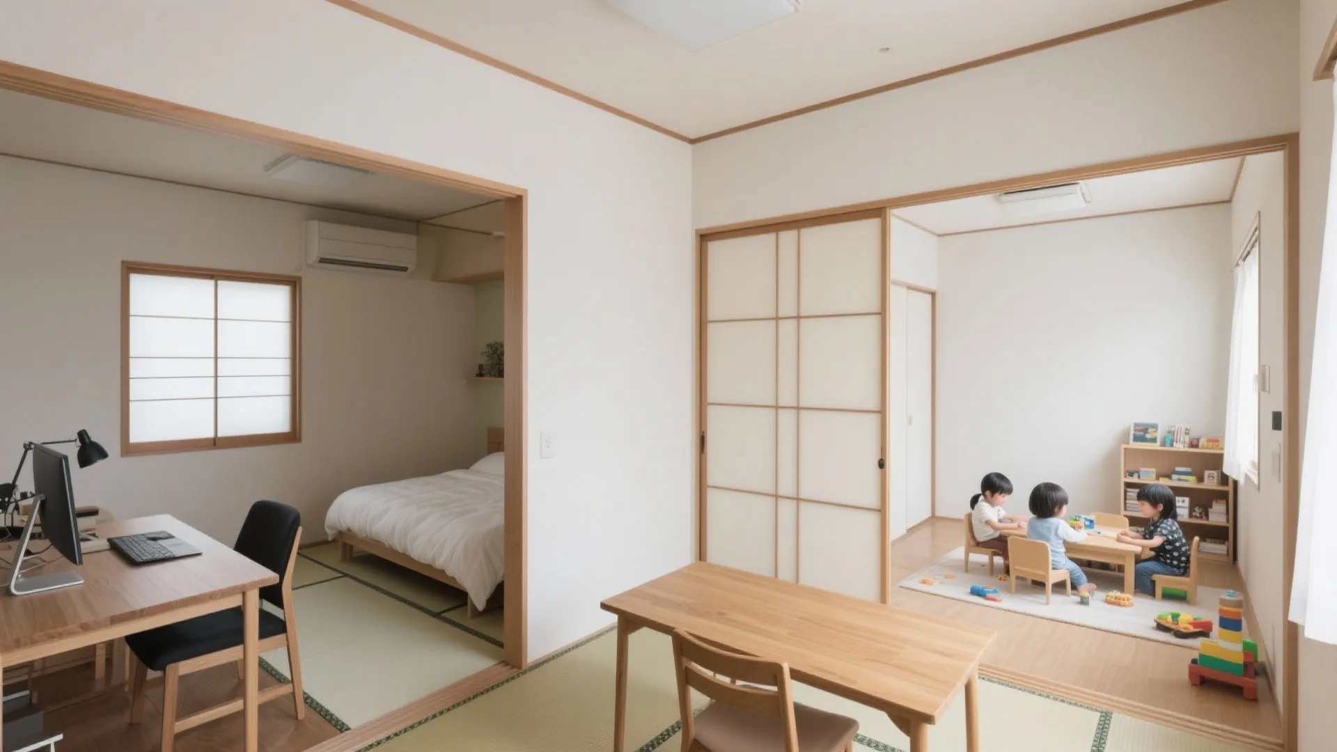 Tips 3: 3つの個室は“用途×時間帯”で割り振る（空间规划＋动线规划）