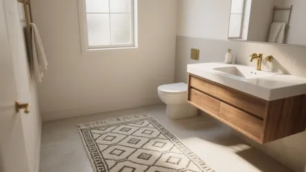5 Small-Space Ideas for a 3 x 5 Bathroom Rug