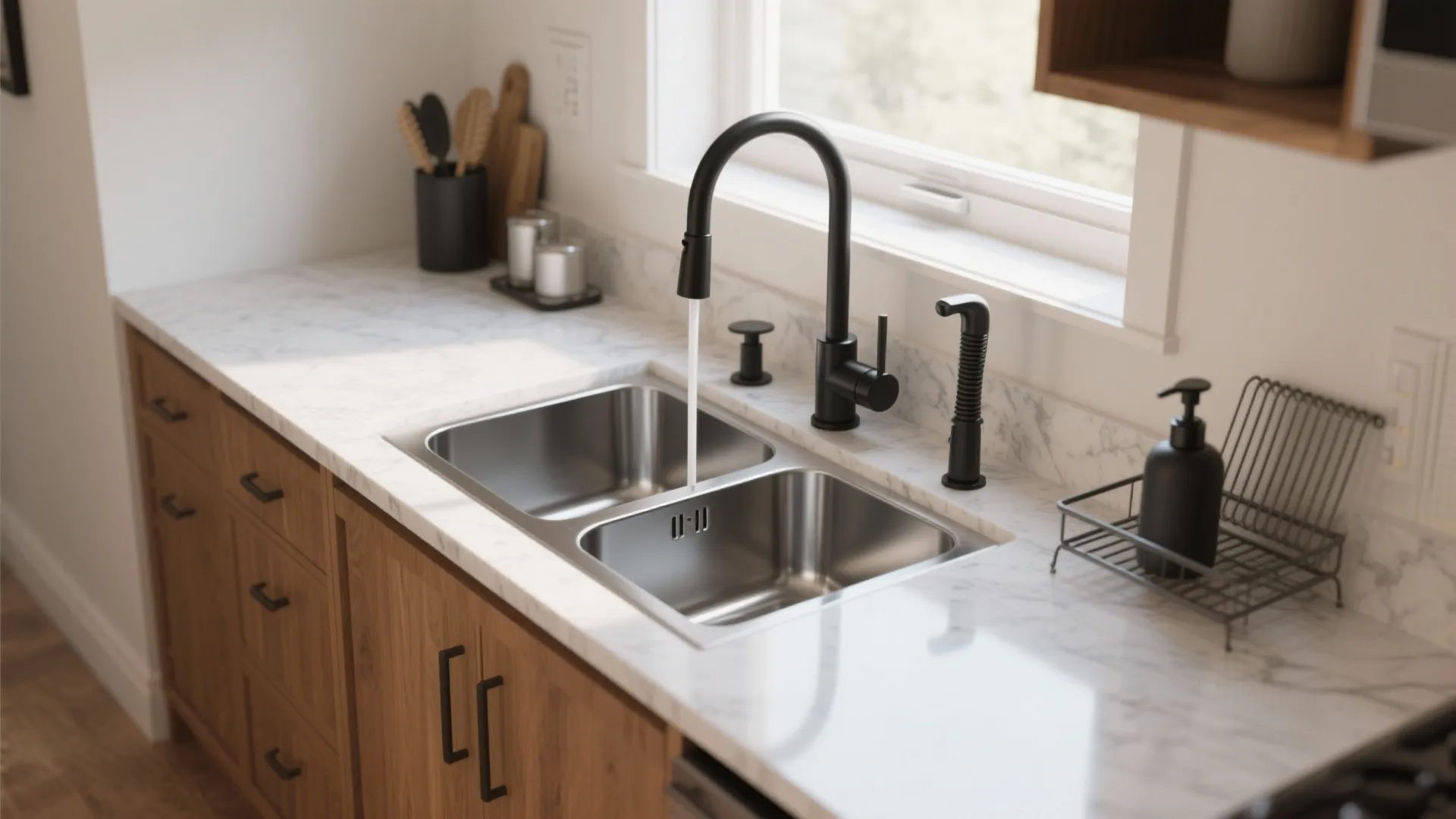 4-hole kitchen faucets: 5 smart ideas: Creative small-space kitchen ideas using 4-hole faucets from a seasoned designer