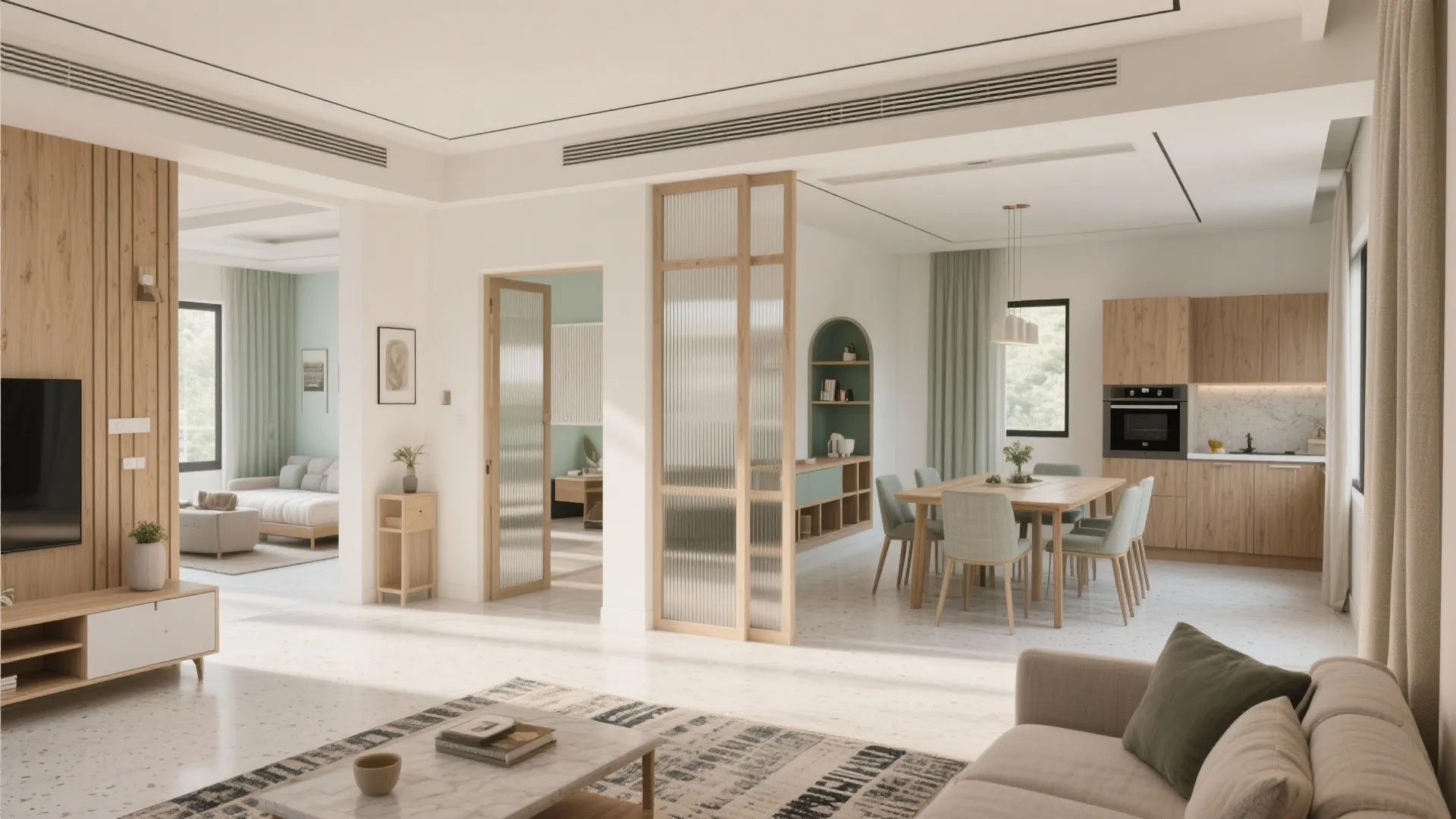 Space Zoning That Lets a 4 BHK Flow