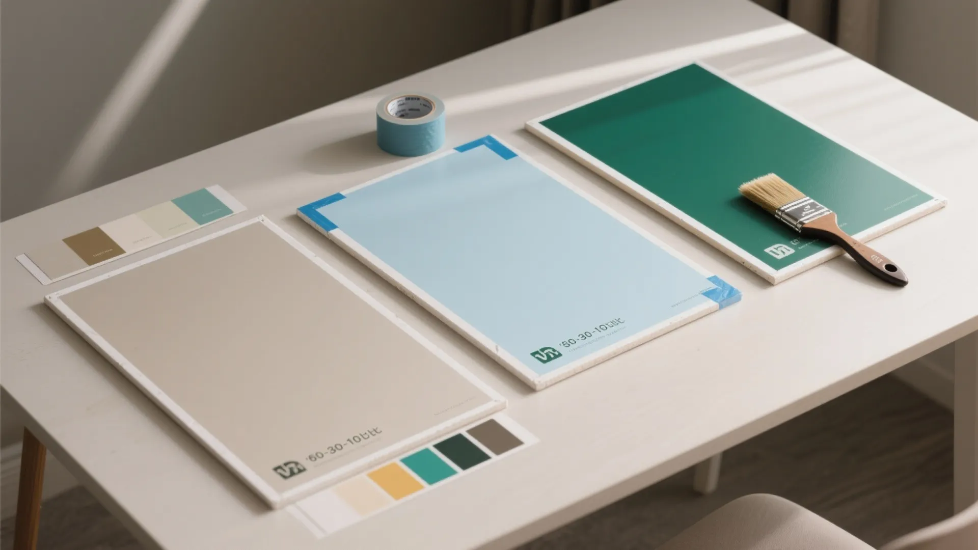 Idea 1: Keep it tight—three colours with the 60–30–10 rule