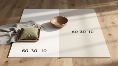 60-30-10 Color Rule Guide for Interior Design