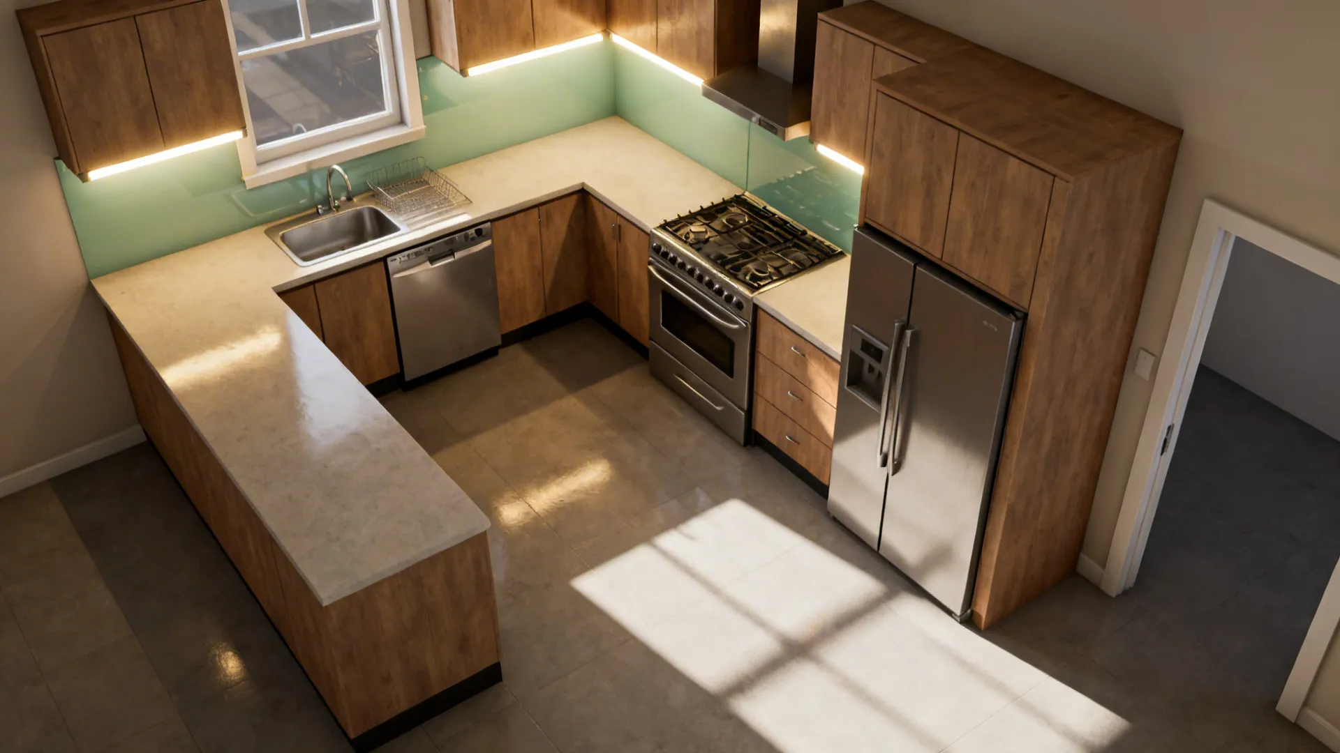 Putting It All Together: A Sample 6×13 Feet Kitchen Map