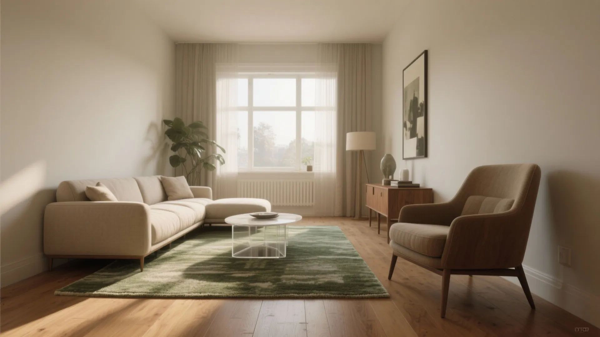 2) Size Up to 6x9 When You Have a Loveseat + Chair