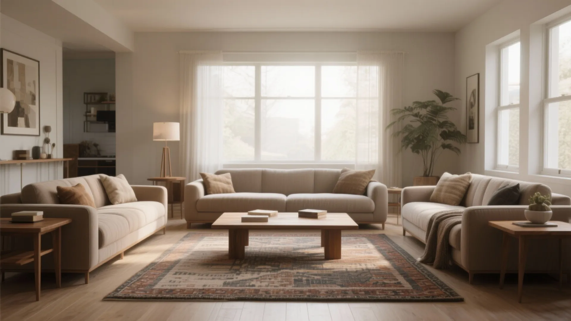 Centering Under a Coffee Table