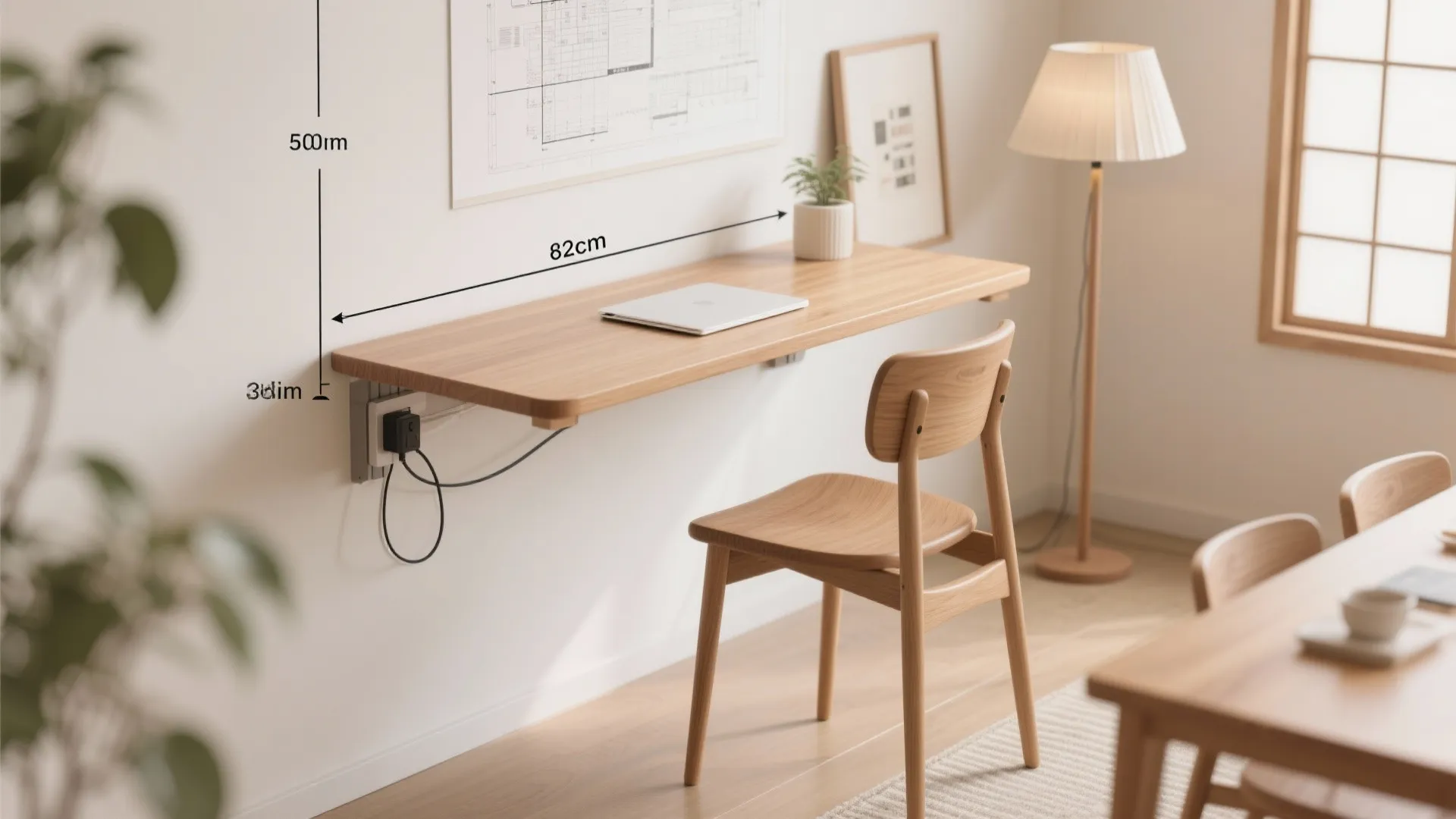 Tips 7: デスクとダイニングを兼用する“80×50cm”の黄金寸法（动线规划に寄与）