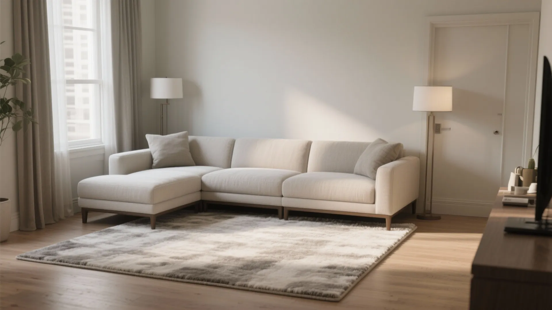 3) 8x10 to make the room feel larger