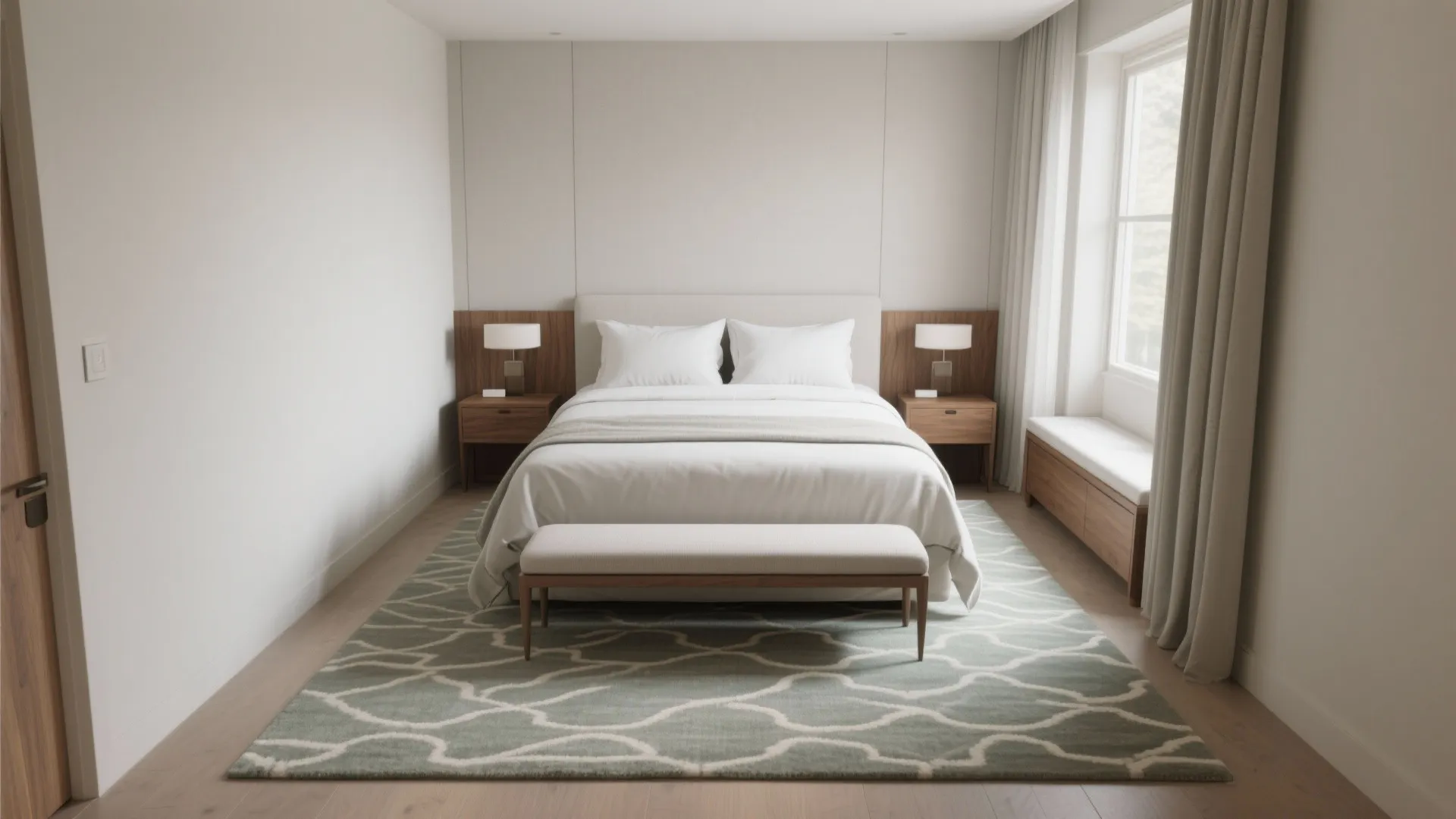 8'x10' Edge-to-Edge Comfort (Nightstands Off)